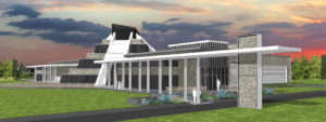 An architectural rendering of the Museum's new "face"