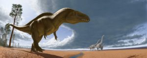 An artist's rendering of Acrocanthosaurus