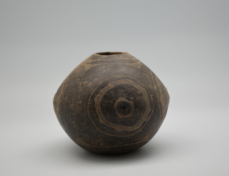 Vessel, ca. 1200 – 1500. Hodges Engraved Type (Caddo).