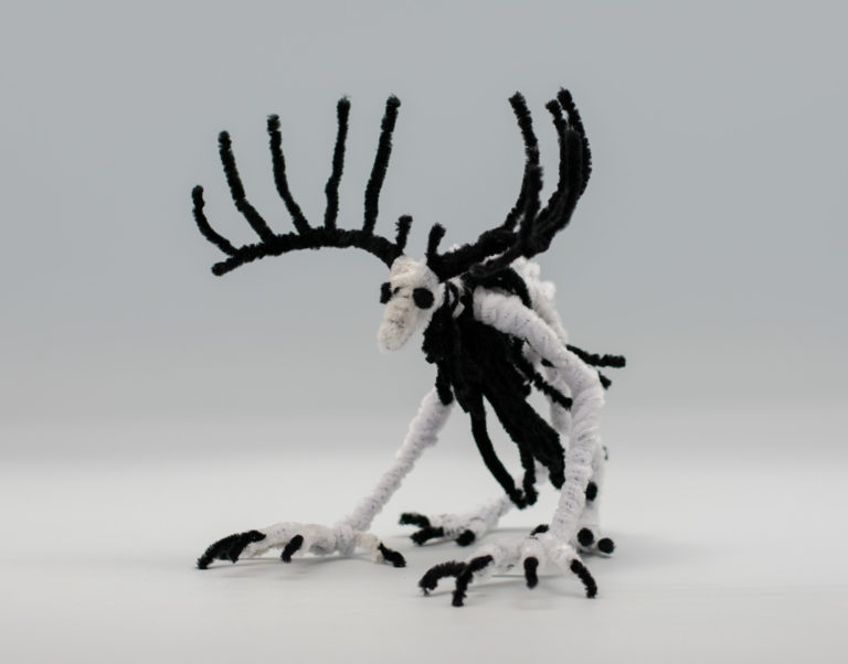 Wendigo Sculpture by Quaed Cox. Best of show, three-dimensional art, ages 16 to 19. NFS.