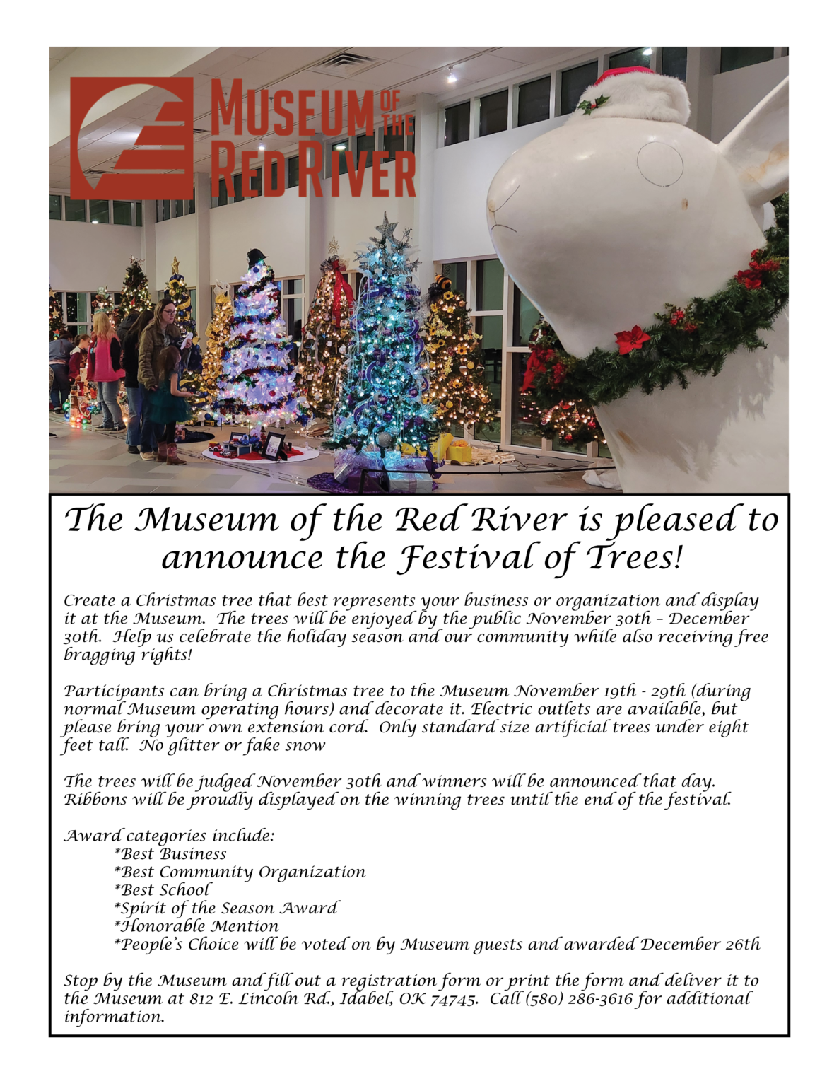 2024 Festival of Trees Museum of the Red River